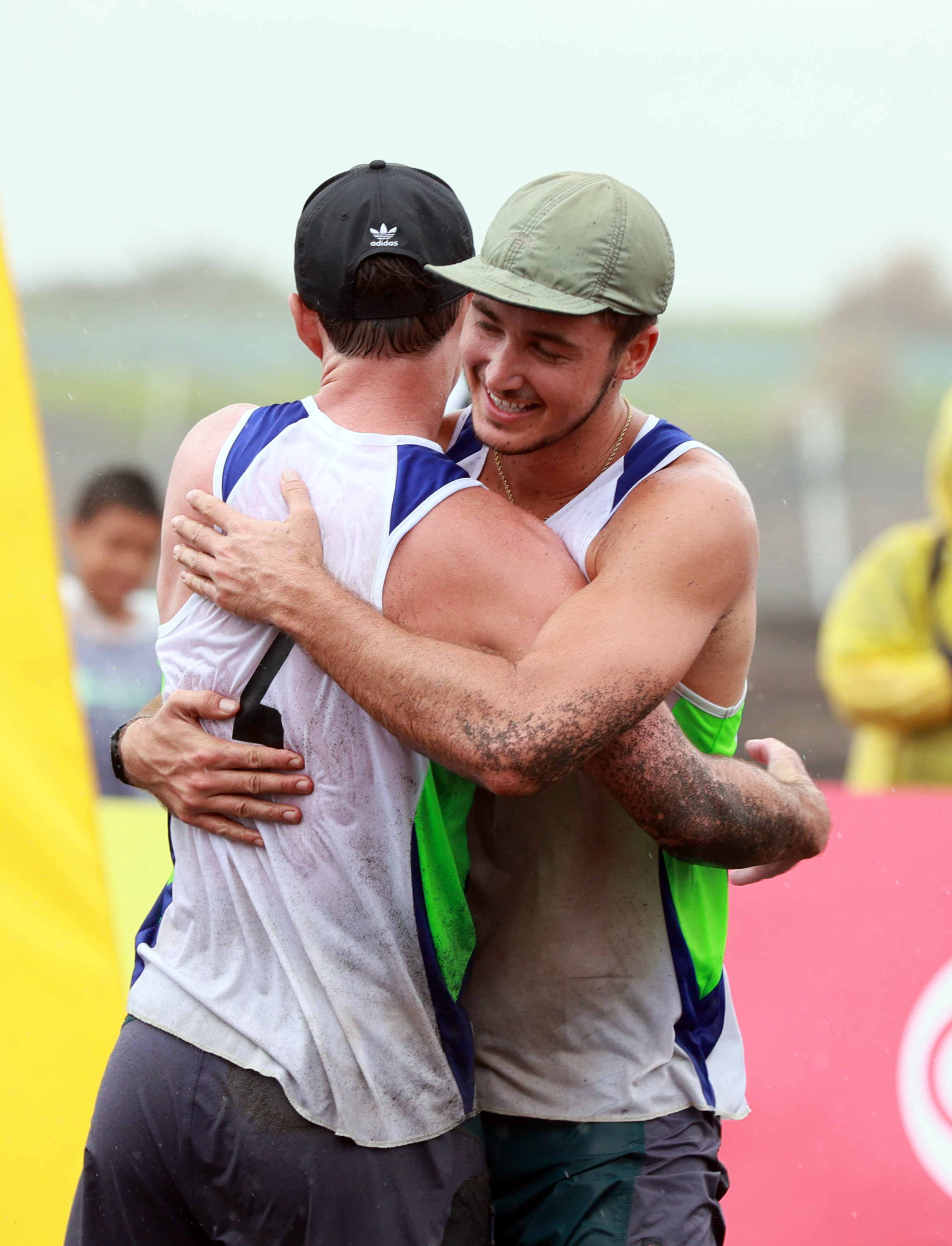 Logan Mister with teammate